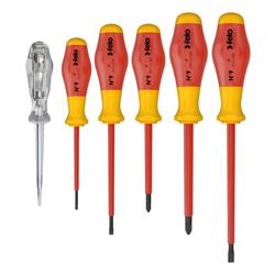Set de 6 Destornilladores Aislados 1000V Felo 913 961 98